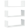 Wandregale 2 Stück weißes Ingenieurholz 58x18x18 cm von , Regale und Regale - Ref: Foro24-853281, Preis: 28,83 €, Rabatt: %