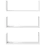 Wandregale 2 Stück weißes Ingenieurholz 58x18x18 cm von , Regale und Regale - Ref: Foro24-853281, Preis: 28,39 €, Rabatt: %