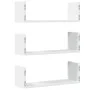 Wandregale 2 Stück weißes Ingenieurholz 58x18x18 cm von , Regale und Regale - Ref: Foro24-853281, Preis: 28,39 €, Rabatt: %