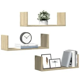 Wandregale 2 Stück aus Eichenholz in Sonoma-Optik 58x18x18 cm von , Regale und Regale - Ref: Foro24-853283, Preis: 32,39 €, R...