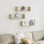 Estantes pared 2 uds madera ingeniería roble Sonoma 58x18x18 cm by , Shelves and shelves - Ref: Foro24-853283, Price: 32,98 €...