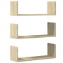 Wandregale 2 Stück aus Eichenholz in Sonoma-Optik 58x18x18 cm von , Regale und Regale - Ref: Foro24-853283, Preis: 32,98 €, R...