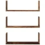 Estantes de pared 3 uds madera ingeniería envejecida 58x18x18cm by , Shelves and shelves - Ref: Foro24-853288, Price: 27,60 €...