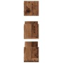 Estantes de pared 3 uds madera ingeniería envejecida 58x18x18cm by , Shelves and shelves - Ref: Foro24-853288, Price: 27,75 €...