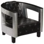 Black genuine leather aviator armchair by , Armchairs - Ref: Foro24-247795, Price: 512,73 €, Discount: %