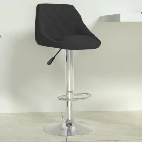 Black velvet kitchen stool by , Kitchen stools - Ref: Foro24-335291, Price: 76,99 €, Discount: %