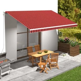 Orange and brown canvas awning 500x300 cm by , Awnings - Ref: Foro24-145726, Price: 69,85 €, Discount: %