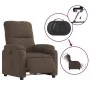 Sillón eléctrico reclinable elevable tela microfibra marrón de , Sillones - Ref: Foro24-3204942, Precio: 375,68 €, Descuento: %