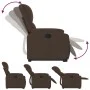 Verstellbarer Aufstehsessel aus braunem Mikrofasergewebe. von , Sessel - Ref: Foro24-3204928, Preis: 326,25 €, Rabatt: %