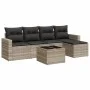 Garden sofa set 6 pieces and gray synthetic rattan cushions by , Modular outdoor sofas - Ref: Foro24-3251239, Price: 390,33 €...