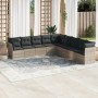 Gartenmöbel-Set 9-teilig mit Kissen aus hellem grauem Kunst-Rattan. von , Gartensets - Ref: Foro24-3217782, Preis: 624,26 €, ...