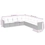 Gartenmöbel-Set 9-teilig mit Kissen aus hellem grauem Kunst-Rattan. von , Gartensets - Ref: Foro24-3217782, Preis: 613,46 €, ...