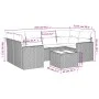 7-piece garden sofa set with light gray PE rattan cushions by , Modular outdoor sofas - Ref: Foro24-3251059, Price: 500,31 €,...