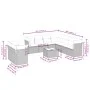 Set of 10-piece garden sofas with light gray synthetic rattan cushions by , Garden sets - Ref: Foro24-3217852, Price: 707,40 ...