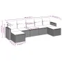 7-piece garden sofa set with light gray PE rattan cushions by , Modular outdoor sofas - Ref: Foro24-3251679, Price: 464,82 €,...