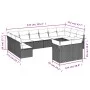 Garden sofa set 12 pieces and gray synthetic rattan cushions by , Garden sets - Ref: Foro24-3218432, Price: 813,99 €, Discoun...