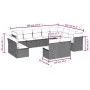 Garden sofa set 12 pieces and gray synthetic rattan cushions by , Garden sets - Ref: Foro24-3218472, Price: 792,42 €, Discoun...