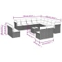 Set sofás jardín 14 pzas con cojines ratán sintético gris claro de , Conjuntos de jardín - Ref: Foro24-3218502, Precio: 923,21 €