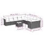 Garden sofa set 11 pieces and gray synthetic rattan cushions by , Garden sets - Ref: Foro24-3218252, Price: 743,29 €, Discoun...