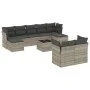 Set of 10-piece garden sofas with light gray synthetic rattan cushions by , Garden sets - Ref: Foro24-3218322, Price: 671,63 ...