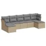 Gartensofa-Set, 7-teilig, mit Kissen, aus hellem grauem PE-Rattan. von , Gartensets - Ref: Foro24-3218032, Preis: 452,92 €, R...