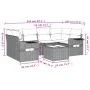 Gartensofa-Set, 7-teilig, mit Kissen, aus hellem grauem PE-Rattan. von , Gartensets - Ref: Foro24-3252259, Preis: 501,34 €, R...