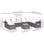Garden furniture set 9 pieces and light gray synthetic rattan cushions by , Garden sets - Ref: Foro24-3252909, Price: 603,49 ...
