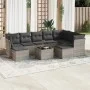 Set of 10-piece garden sofas with light gray synthetic rattan cushions by , Garden sets - Ref: Foro24-3218582, Price: 652,71 ...