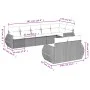 Garden sofa set 8 pieces and gray synthetic rattan cushions by , Garden sets - Ref: Foro24-3253959, Price: 647,45 €, Discount: %
