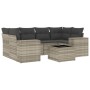 Gartensofa-Set, 7-teilig, mit Kissen, aus hellem grauem PE-Rattan. von , Gartensets - Ref: Foro24-3254659, Preis: 492,83 €, R...