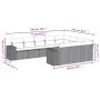 Set of 10-piece garden sofas with light gray synthetic rattan cushions by , Garden sets - Ref: Foro24-3255429, Price: 724,41 ...