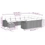 Garden sofa set 11 pieces and gray synthetic rattan cushions by , Garden sets - Ref: Foro24-3255469, Price: 850,75 €, Discoun...