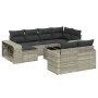 Garden sofa set 11 pieces and gray synthetic rattan cushions by , Modular outdoor sofas - Ref: Foro24-3261302, Price: 682,14 ...
