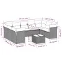 Set of 10-piece garden sofas with light gray synthetic rattan cushions by , Garden sets - Ref: Foro24-3218142, Price: 676,87 ...