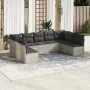 Garden furniture set 9 pieces and light gray synthetic rattan cushions by , Garden sets - Ref: Foro24-3218072, Price: 584,71 ...
