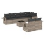 Gartenmöbel-Set 9-teilig mit Kissen aus hellem grauem Kunst-Rattan. von , Gartensets - Ref: Foro24-3252769, Preis: 637,50 €, ...