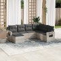 Gartensofa-Set, 7-teilig, mit Kissen, aus hellem grauem PE-Rattan. von , Gartensets - Ref: Foro24-3252839, Preis: 488,84 €, R...