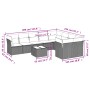 Set of 10-piece garden sofas with light gray synthetic rattan cushions by , Garden sets - Ref: Foro24-3218182, Price: 662,18 ...