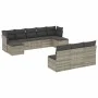 Set of 10-piece garden sofas with light gray synthetic rattan cushions by , Garden sets - Ref: Foro24-3218292, Price: 623,77 ...