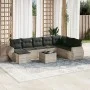 Gartenmöbel-Set 9-teilig mit Kissen aus hellem grauem Kunst-Rattan. von , Gartensets - Ref: Foro24-3254109, Preis: 623,05 €, ...