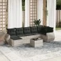 Garden sofa set 8 pieces and gray synthetic rattan cushions by , Modular outdoor sofas - Ref: Foro24-3221691, Price: 544,20 €...