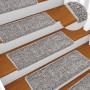 Alfombrillas para escaleras 15 unidades 65x21x4 cm Gris Borde