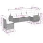 Garden sofa set 6 pieces and gray synthetic rattan cushions by , Garden sets - Ref: Foro24-3221431, Price: 445,20 €, Discount: %