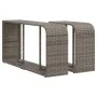 Set of 10-piece garden sofas with light gray synthetic rattan cushions by , Garden sets - Ref: Foro24-3228902, Price: 621,61 ...