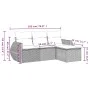Garden sofa set 4 pieces with gray synthetic rattan cushions by , Garden sets - Ref: Foro24-3253609, Price: 297,59 €, Discoun...
