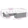 Garden sofa set 11 pieces and gray synthetic rattan cushions by , Garden sets - Ref: Foro24-3253069, Price: 759,08 €, Discoun...