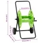 Hose reel cart for green 60m 1/2" steel hose by , Garden hose holder - Ref: Foro24-4006169, Price: 35,73 €, Discount: %
