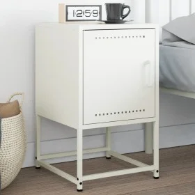 Nachttisch aus weißem Stahl 36x39x60,5 cm von , Nachttische - Ref: Foro24-846456, Preis: 40,62 €, Rabatt: %