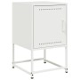 Nachttisch aus weißem Stahl 36x39x60,5 cm von , Nachttische - Ref: Foro24-846456, Preis: 41,02 €, Rabatt: %