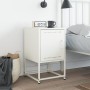 Nachttisch aus weißem Stahl 36x39x60,5 cm von , Nachttische - Ref: Foro24-846456, Preis: 41,02 €, Rabatt: %